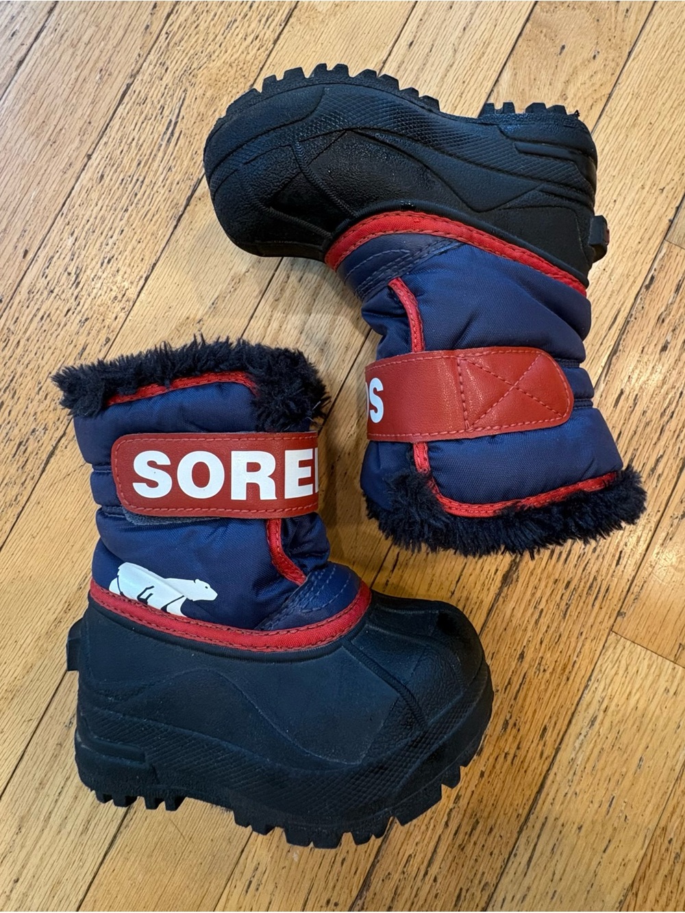 Sorel Toddler Navy and Red Polar Winter Boots